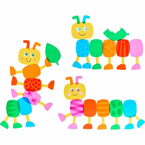 Knutselset – Raamdecoratie Rupsen