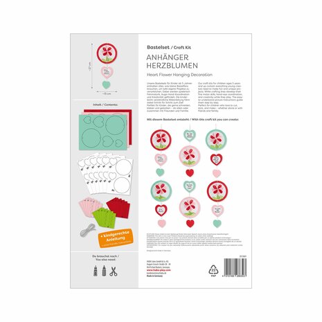 Knutselset – Hangers Hartbloemen (5+)