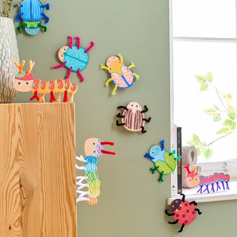 Knutselset - Eerste rijgen: Kevers en rupsen (3+)