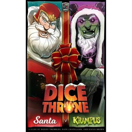 Dice Throne Santa vs Krampus – Tactisch dobbel- en kaartduel - Roxley Games