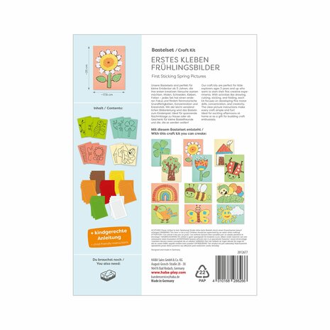 Knutselset - Eerste lijmen Lenteafbeeldingen (3+)