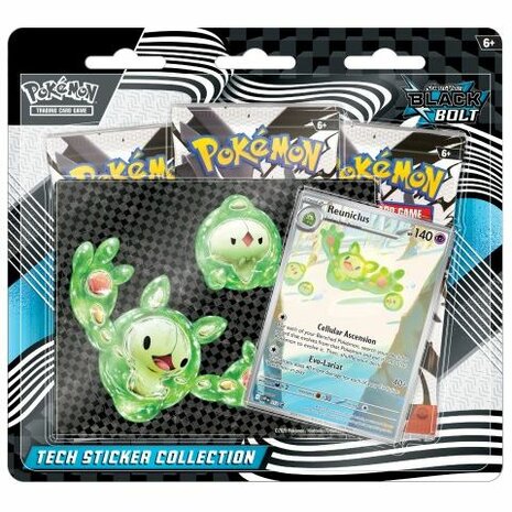 Pokémon Scarlet & Violet Black Bolt Tech Sticker Collection – TCG Booster & Sticker Set