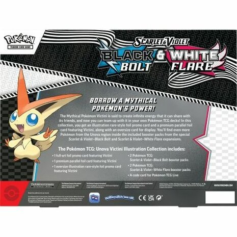 Pok&eacute;mon TCG: Scarlet & Violet &ndash; Black Bolt and White Flare Illustration Collection: Victini