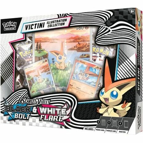 Pok&eacute;mon TCG: Scarlet & Violet &ndash; Black Bolt and White Flare Illustration Collection: Victini