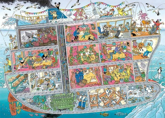 Jan van Haasteren Cruiseschip – 1000 stukjes puzzel (Jumbo)