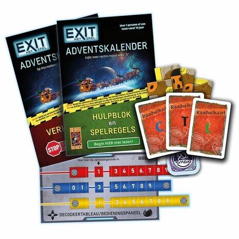 Exit Het Spel – De intergalactische race - Adventskalender met 24 raadsels | 999 Games