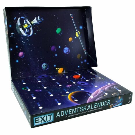 Exit Het Spel – De intergalactische race - Adventskalender met 24 raadsels | 999 Games