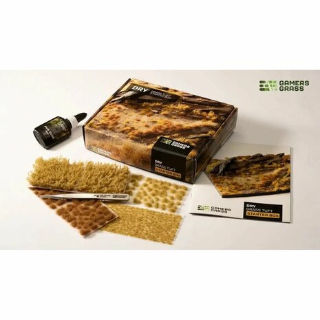 Gamers Grass Grass Tuft Dry Starter Box | Starterset voor droge landschappen