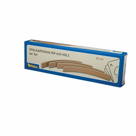 Set van 4 houten kaarthouders (35 cm) – Philos