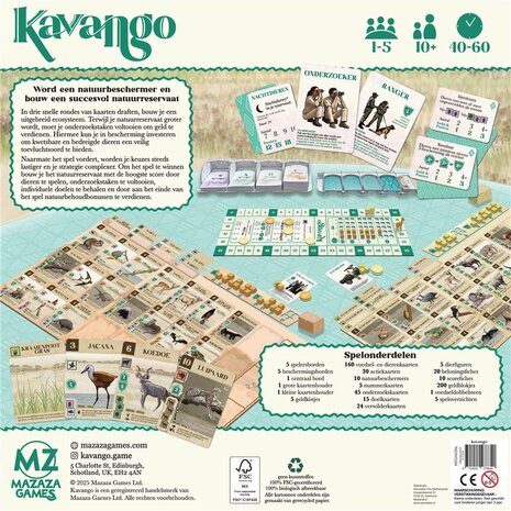 Kavango – Mazaza Games | Strategisch Bordspel Natuurreservaat