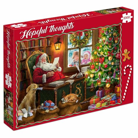 Kerst puzzel Hopeful Thoughts (1000 stukjes) | Tucker’s Fun Factory