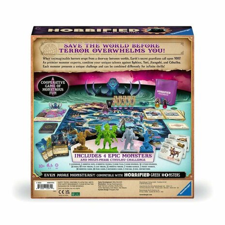 Horrified: World of Monsters – Coöperatief thematisch bordspel – Ravensburger