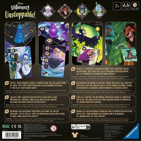 Disney Villainous Unstoppable – Bordspel – Ravensburger