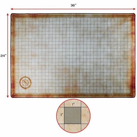 Tabletop Deluxe RPG Grid Mat – Speelmat – Enhance