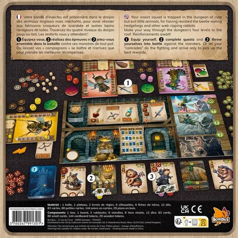 Bug Run – Dungeon-crawler bordspel – Bombyx