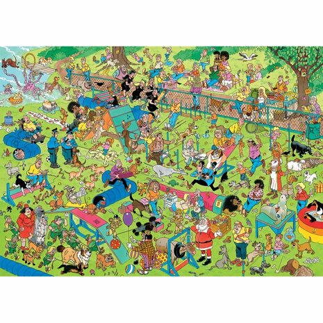 Jan van Haasteren - Hondenparcours - puzzel met 1000 stukjes - Jumbo