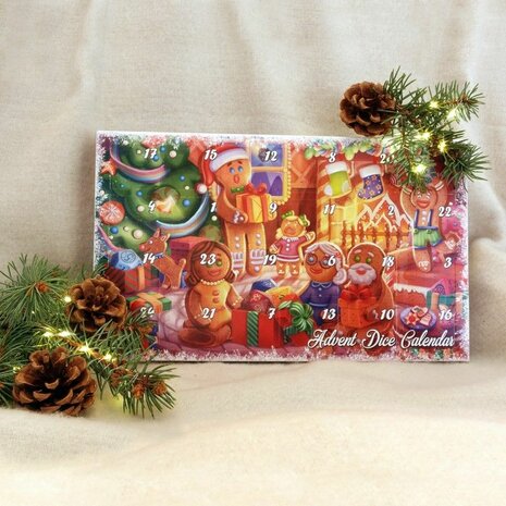 Advent Dice Calendar 2025 - Q-Workshop - Unieke Dobbelstenen voor de Feestdagen