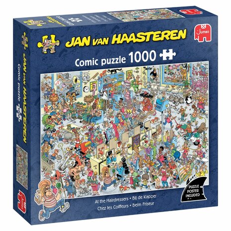 Jan van Haasteren - Bij De Kapper - puzzel met 1000 stukjes - Jumbo