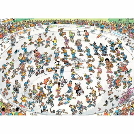 Jan van Haasteren – Skateboarden in de bowl (1000) – Legpuzzel – Jumbo