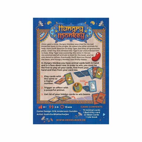 Hungry Monkey – Kaartspel – CGE/HeidelBÄR Games