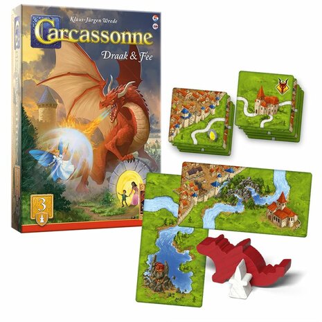 Carcassonne: Draak & Fee – Uitbreiding 3 – 999 Games
