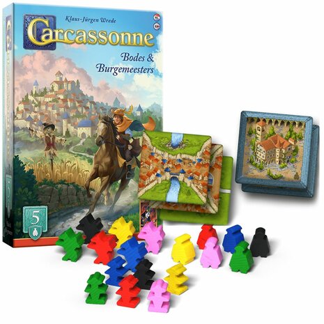 Carcassonne: Bodes & Burgemeesters – Uitbreiding 5 – 999 Games