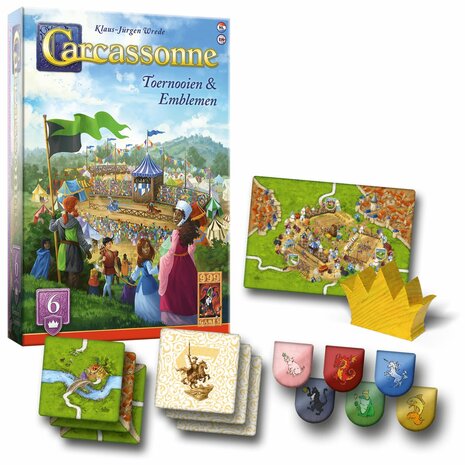 Carcassonne: Toernooien & Emblemen – Uitbreiding 6 – 999 Games