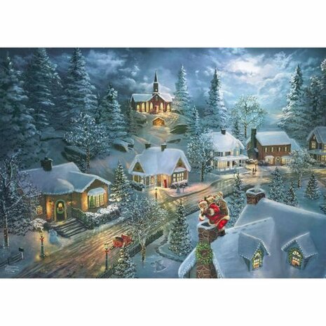Santa's Silent Night (Thomas Kinkade) – Legpuzzel (1000) – Schmidt Spiele