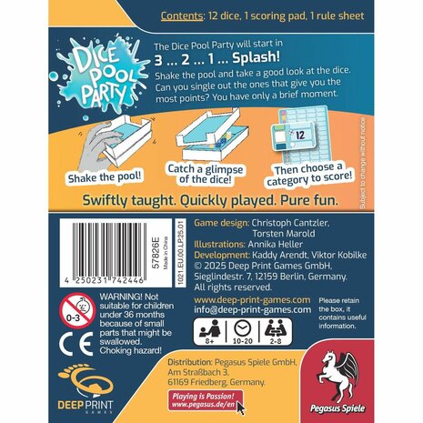 Dice Pool Party – Roll-and-write – Pegasus Spiele