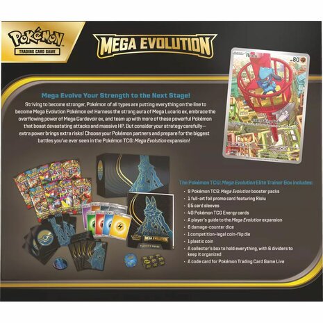 Pokémon: Mega Evolution Elite Trainer Box: Lucario – Elite trainer box – The Pokémon Company Intern