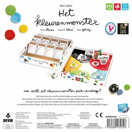 Het Kleurenmonster: Mini Editie – Bordspel – Space Cow