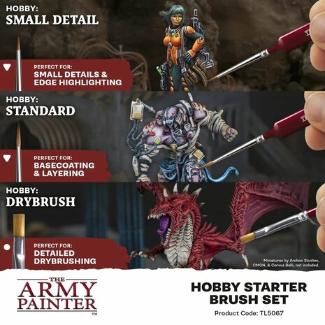 Hobby Starter Brush Set - Penseelset - The Army Painter