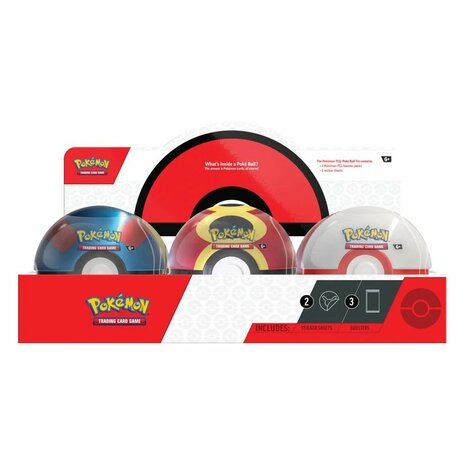 Pokémon Pokeball Tin 2025 Q4 - 1 willekeurige Bal – Verzamelblik – Pokémon