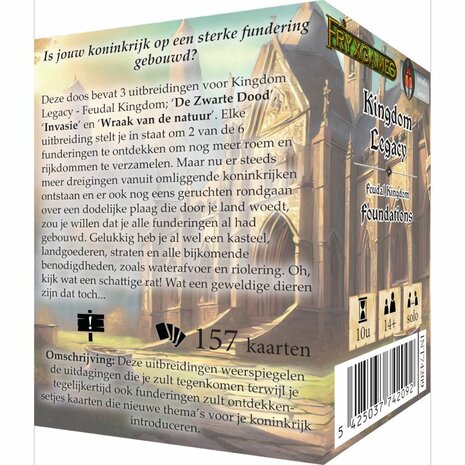 Kingdom Legacy: Feudal Kingdom: Foundations (Uitbreiding) &ndash; Solo Campagnespel &ndash; Intrafin Games