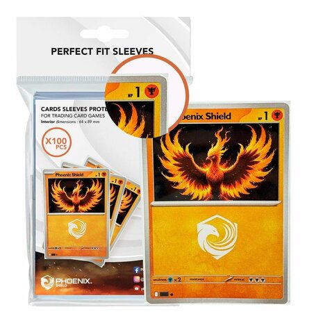 Perfect Fit Inner Sleeves (64x89) (100) &ndash; Innersleeves &ndash; Phoenix Shield