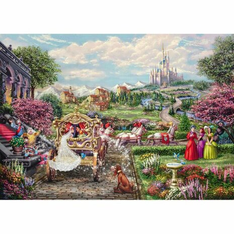 Disney: Cinderella &ndash; Happily Ever After &ndash; Thomas Kinkade (1000) &ndash; Legpuzzel &ndash; Schmidt Spiele