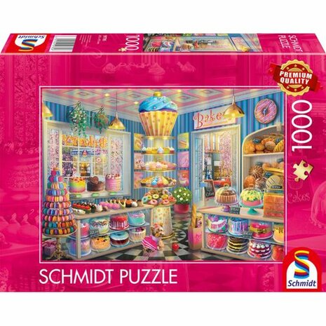 Brightly Coloured Bakery (1000) &ndash; Legpuzzel &ndash; Schmidt Spiele