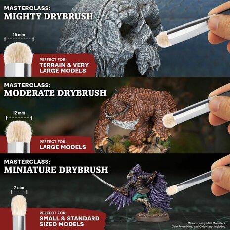 Masterclass Drybrush Set &ndash; Drybrush-penselenset &ndash; The Army Painter