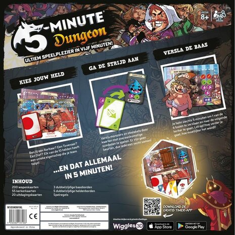 5 Minute Dungeon (NL) &ndash; Co&ouml;peratief Kaartspel &ndash; Wiggles 3D