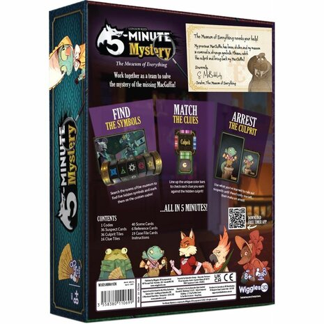 5 Minute Mystery (ENG) &ndash; Co&ouml;peratief kaartspel &ndash; Wiggles 3D