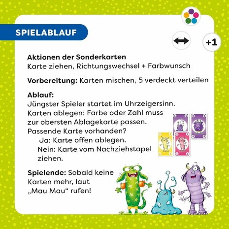 Monster: Mau Mau (4+) &ndash; kaartspel &ndash; HABA