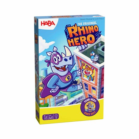 Rhino Hero: The Original (5+) &ndash; behendigheidsspel &ndash; Haba