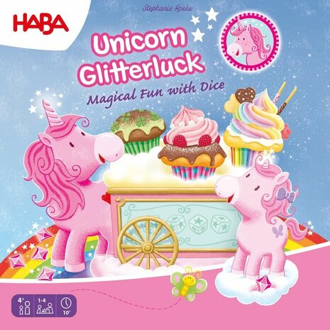Eenhoorn Flonkerglans: Magisch Dobbelplezier (4+) &ndash; dobbelspel &ndash; Haba