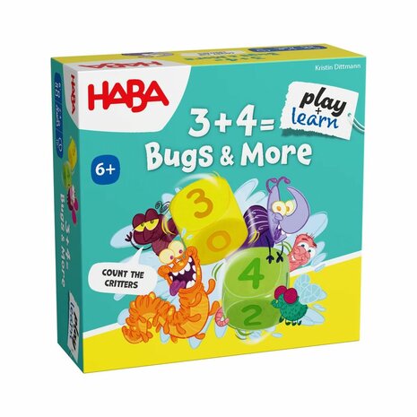 3+4= Bugs & More (6+) &ndash; Rekenspel &ndash; HABA