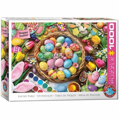 Easter Table - Smart Cut Puzzel 1000 Stukjes &ndash; Eurographics