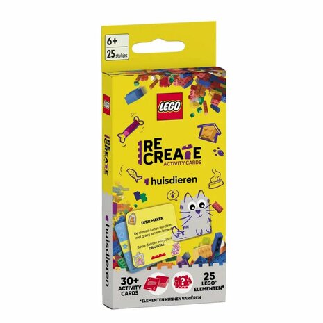 Lego Re Create Activity Cards: Huisdieren &ndash; Activiteitenkaarten &ndash; Standaard Uitgeverij