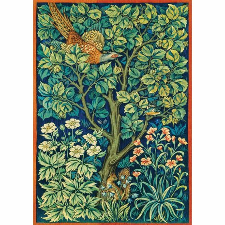 Cock Pheasant - William Morris - Fine Art Smart Cut (1000) &ndash; Legpuzzel &ndash; Eurographics