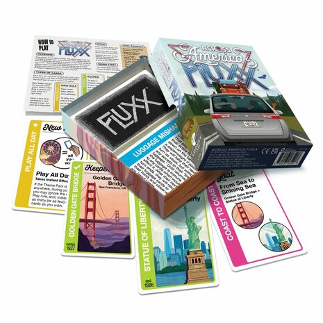 Across America Fluxx &ndash; kaartspel &ndash; Looney Labs