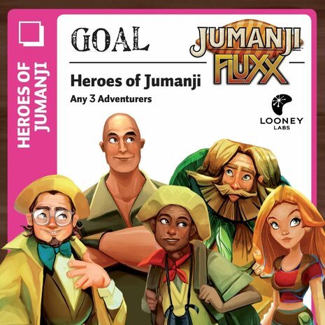 Jumanji Fluxx &ndash; kaartspel &ndash; Looney Labs
