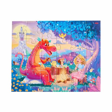 Magische Dromen: 3 Puzzels (4+) &ndash; Puzzelset met glitter &ndash; HABA